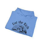 Cozy Eat the Rich Unisex Heavy Blend™ Hooded Sweatshirt blank - Perfect for Every Occasion