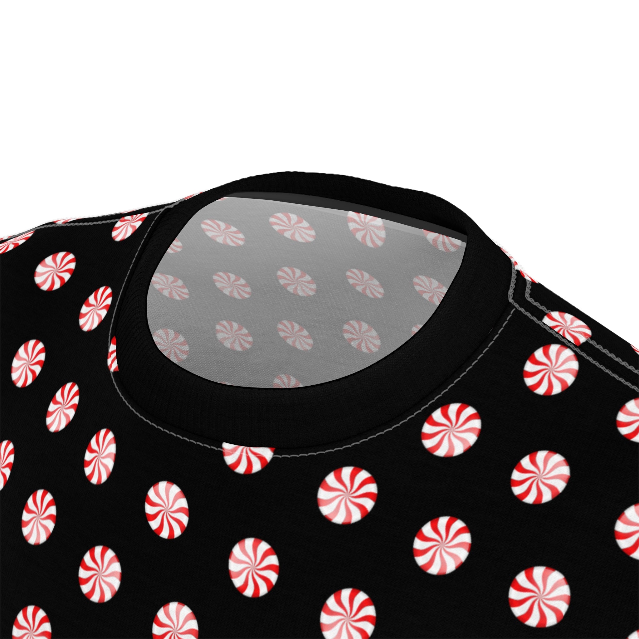 Polka Dot Unisex Tee - Peppermint Candy Design