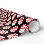 Gift Wrap - Peppermint Goth Christmas Pattern