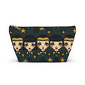 Whimsical Doll Head Accessory Pouch, Cute Makeup Bag, Starry Character Pouch, Gift for Her, Fun Travel Organizer