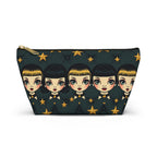 Whimsical Doll Head Accessory Pouch, Cute Makeup Bag, Starry Character Pouch, Gift for Her, Fun Travel Organizer