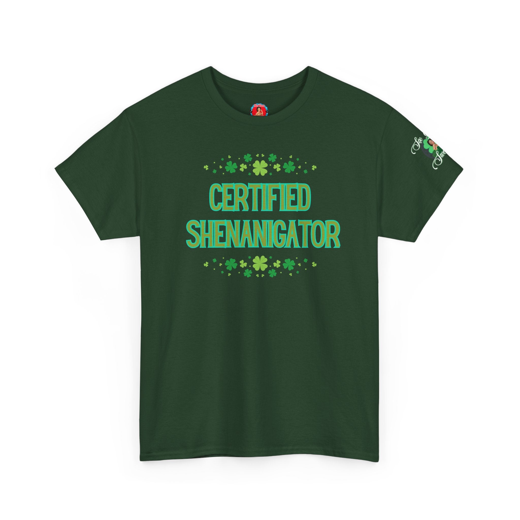 Shenanagator Shamrock Design T-Shirt | Saint Patrick's Day Tee
