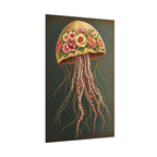 Floral Jellyfish Poster