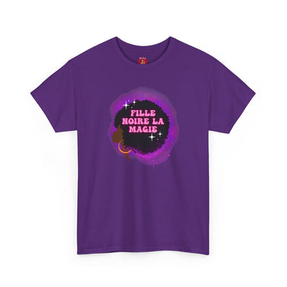 Black Girl Magic Unisex Tee, French Magie des Filles Noires, Afro, Black Excellence, Black History Shirt, Gift for Women and Girls,