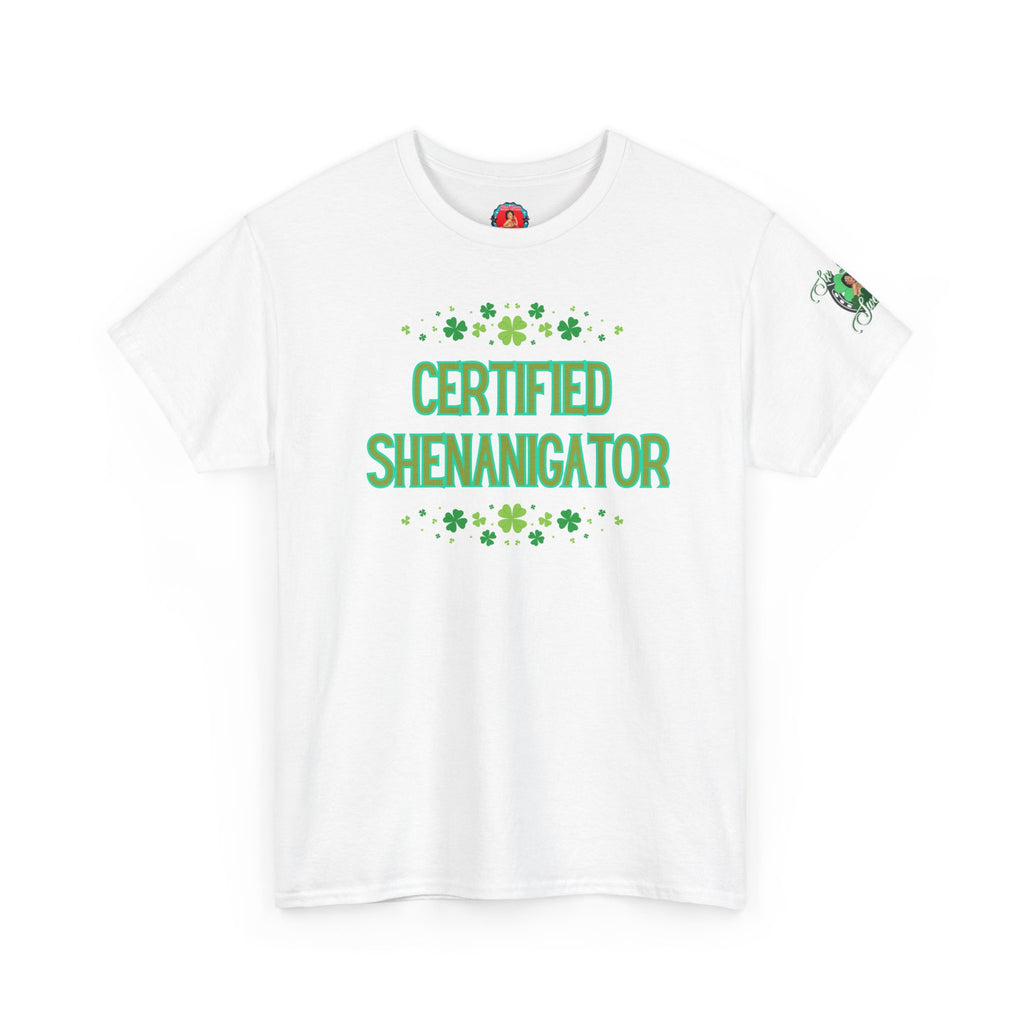 Shenanagator Shamrock Design T-Shirt | Saint Patrick's Day Tee
