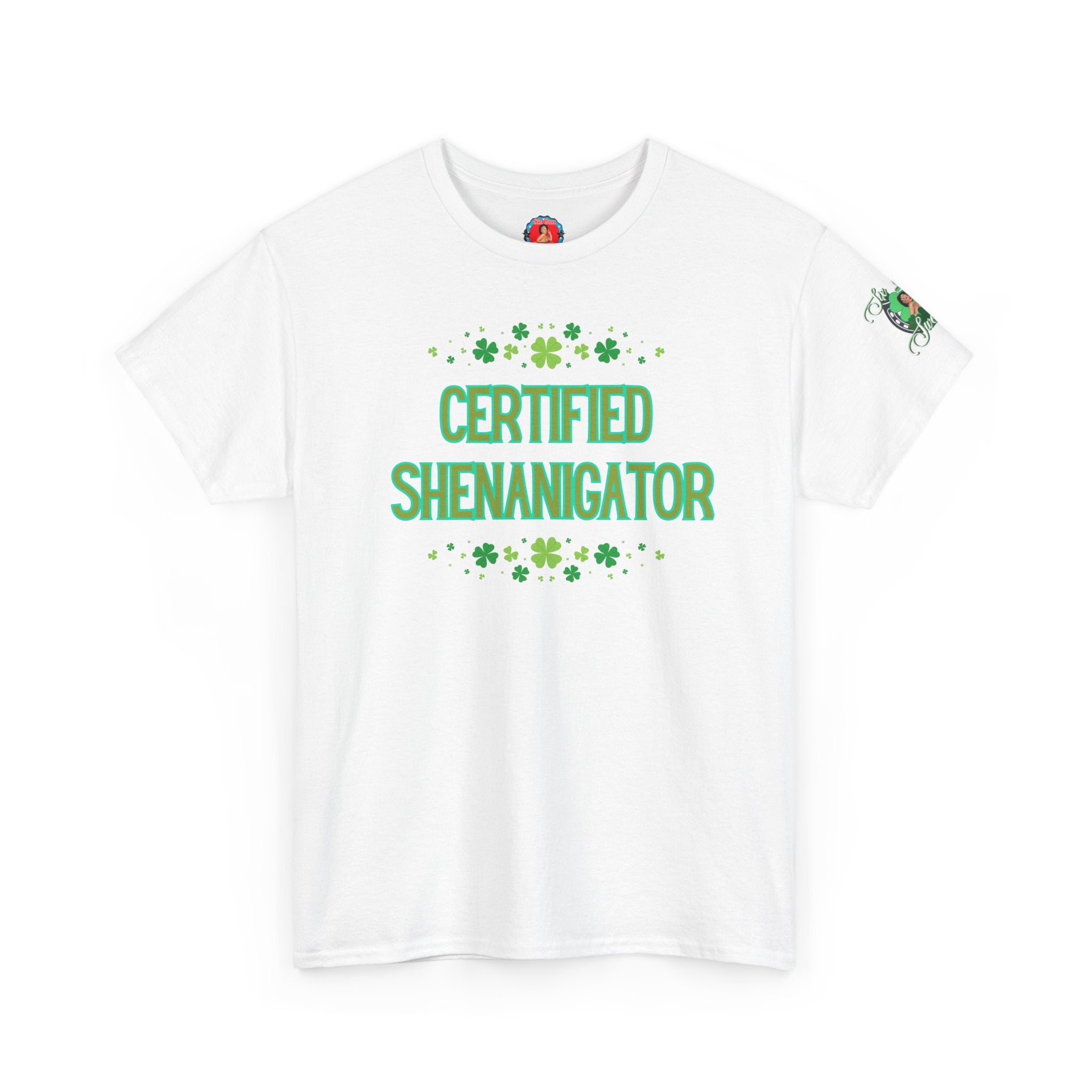 Shenanagator Shamrock Design T-Shirt | Saint Patrick's Day Tee