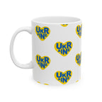 Mug Yellow Heart Ukraine Support Ceramic