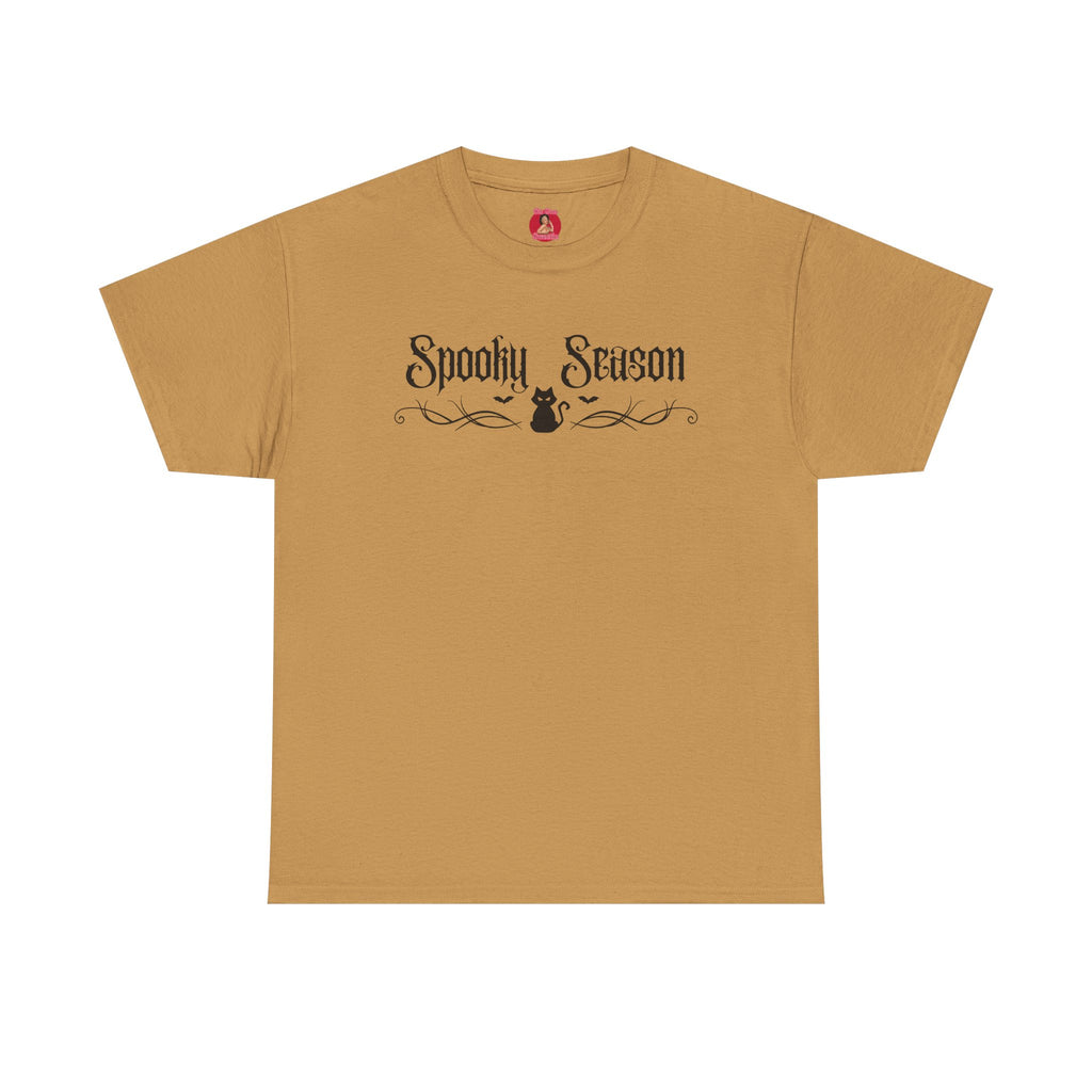 T-Shirt Spooky Season Black Kitty Tribal Unisex Tee
