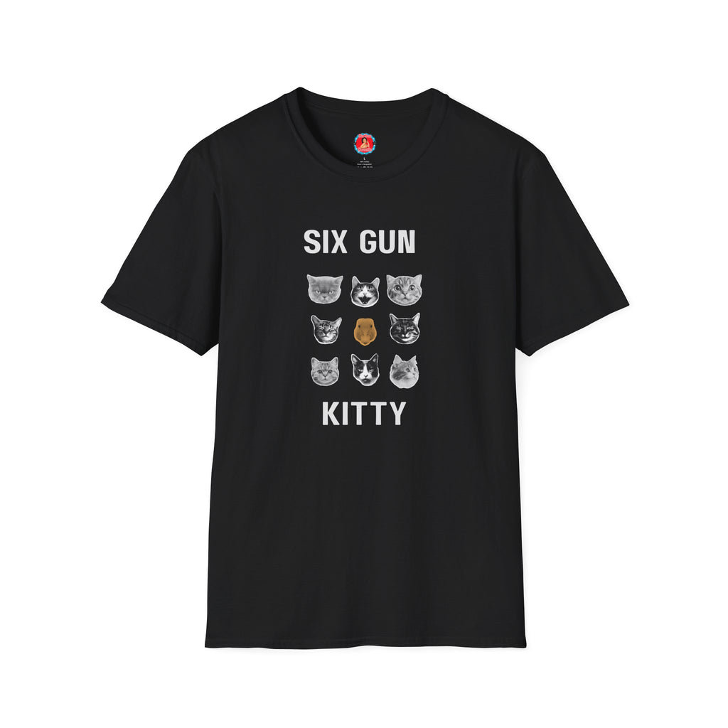 Six Gun Kitty Cat & Duck Collage T-Shirt
