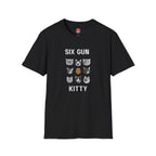 Six Gun Kitty Cat & Duck Collage T-Shirt