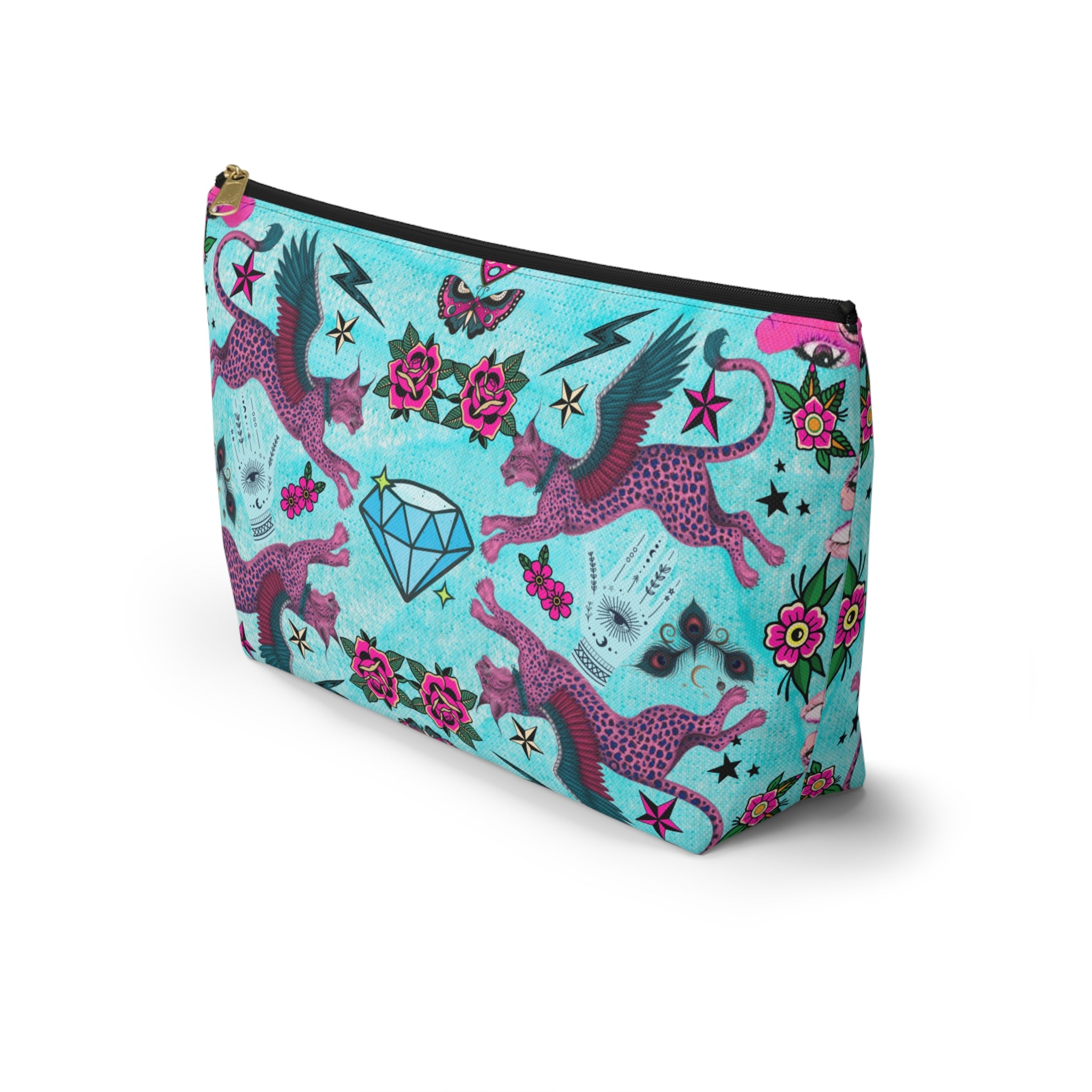 Mystic Retro Whimsy Maximalist Accessory Pouch