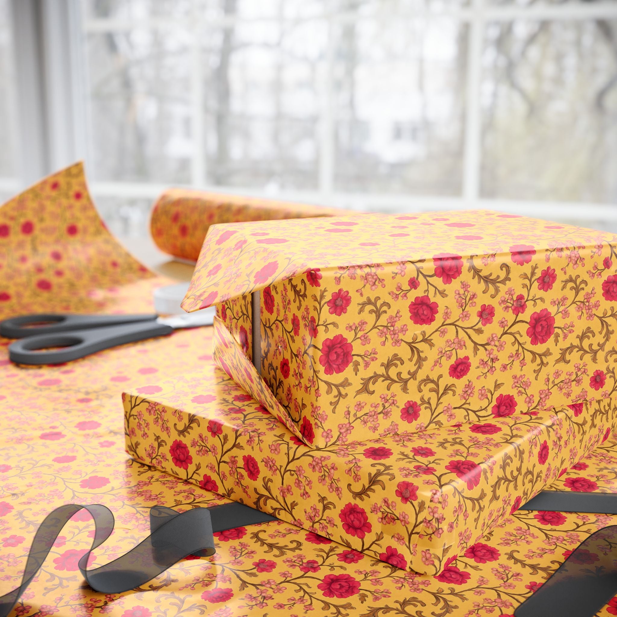 Vintage Floral Gift Wrap