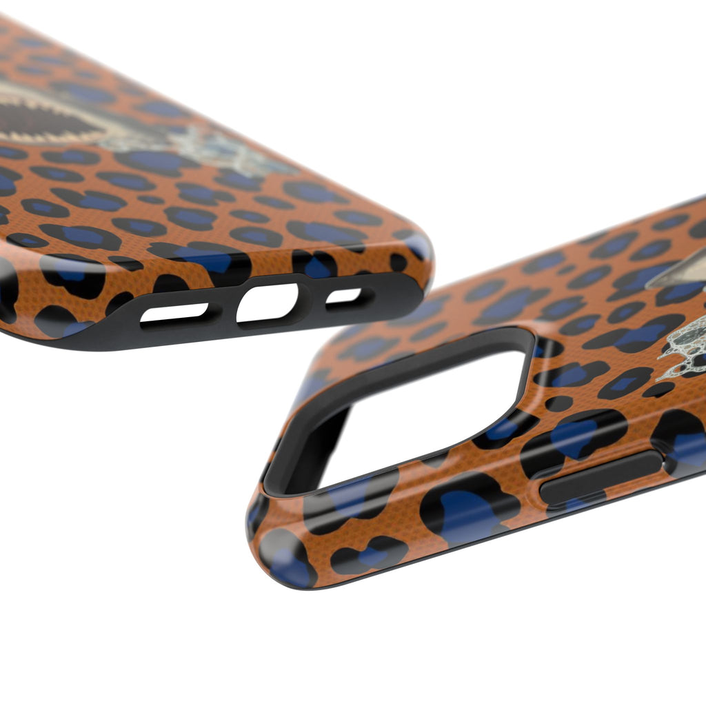 Shark Bite Leopard Print Phone Case — Magnetic Impact-Resistant