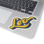 Leo Star Sign 70s Groovy Zodiac Sticker — Retro Star Sign Kiss-Cut