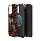 Shark Bite Leopard Print Phone Case — Magnetic Impact-Resistant