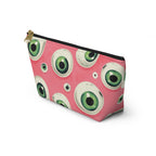 Pouch, Eyeball Design, Whimsical Punk, Cosmetic Bag, Toiletry Pouch, Makeup Case, Zipper Bag, Travel Organizer