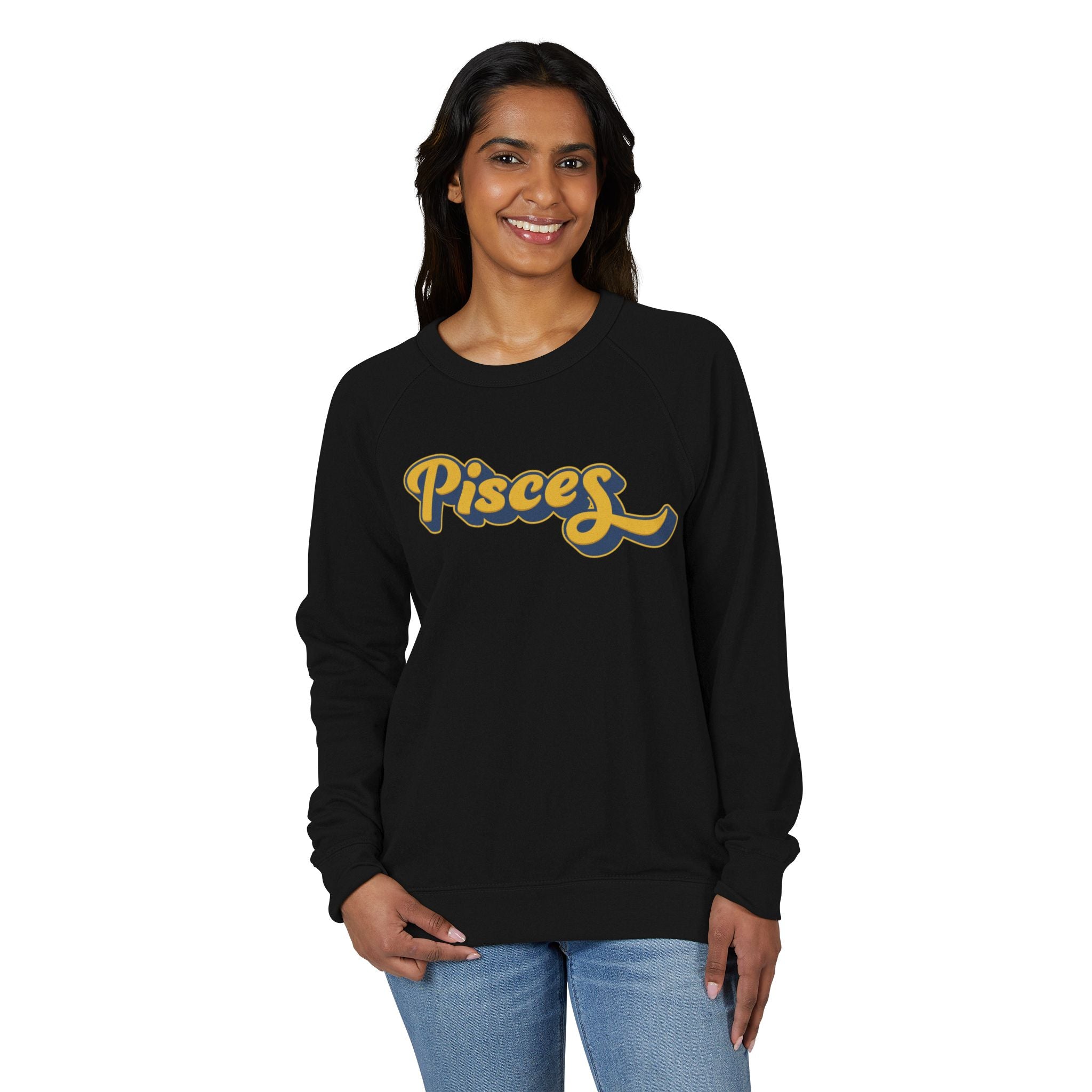 Pisces zodiac Unisex French Terry Crewneck Sweatshirt, Halloween Apparel, Casual Wear, Gifts for Friends, Cozy Graphics