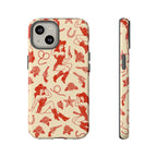 Tough Cases - Vintage Cowgirl Pattern iPhone Case