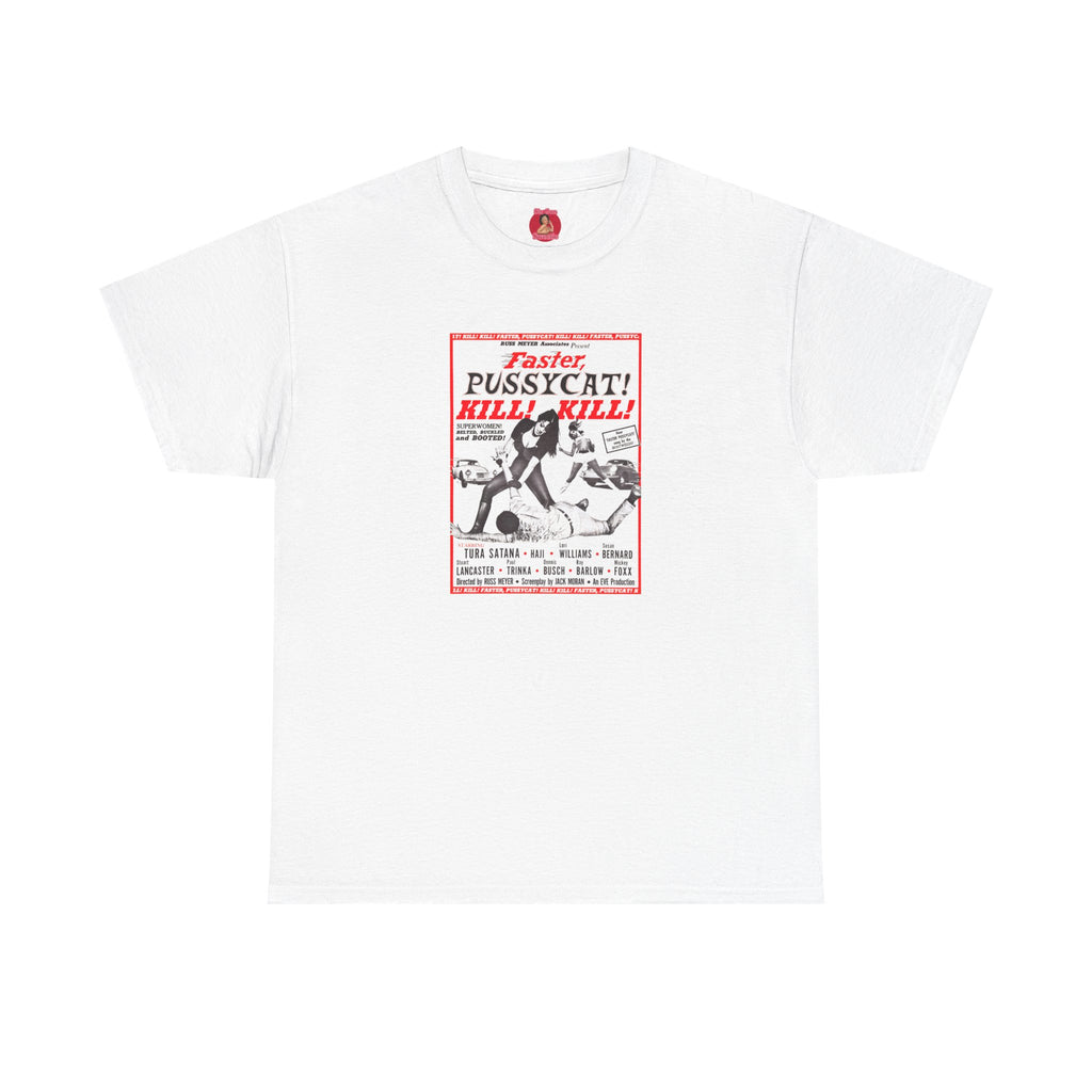 Faster Pussycat Kill Kill Tee, The Cramps, White Zombie, Cult Film Fan Gift, Go Go Dancers Shirt, Horror Movie Inspired Top, Vintage Cinema