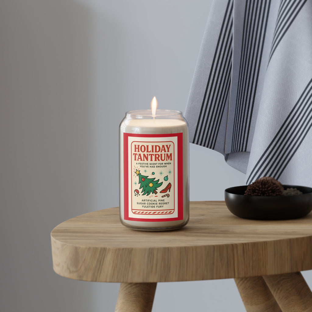 Holiday Tantrum Scented Soy Candle — 13.75 oz (Artificial Pine & Sugar Cookie)