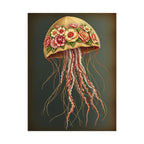 Floral Jellyfish Poster