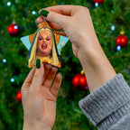 Saint Divine John Waters Film Star Funky Weird and Wonderful Christmas Tree Star Shaped Decoration, Holiday Gift, Quirky