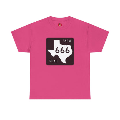 Texas Farm Road 666 Sign, Highway to Hell, Hail Satan Unisex T-shirt