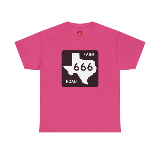 Texas Farm Road 666 Sign, Highway to Hell, Hail Satan Unisex T-shirt