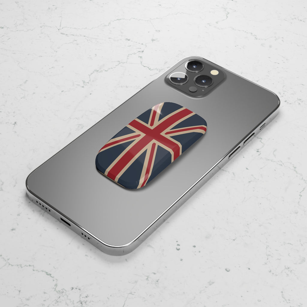Union Jack Phone Grip, Pop Socket, Phone Stand, Mobile Accessory, UK Pride, Gifts for British Friends