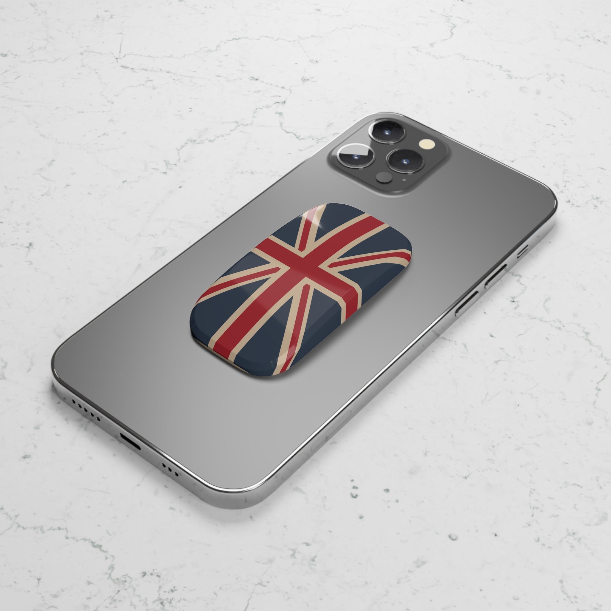 Union Jack Phone Grip, Pop Socket, Phone Stand, Mobile Accessory, UK Pride, Gifts for British Friends