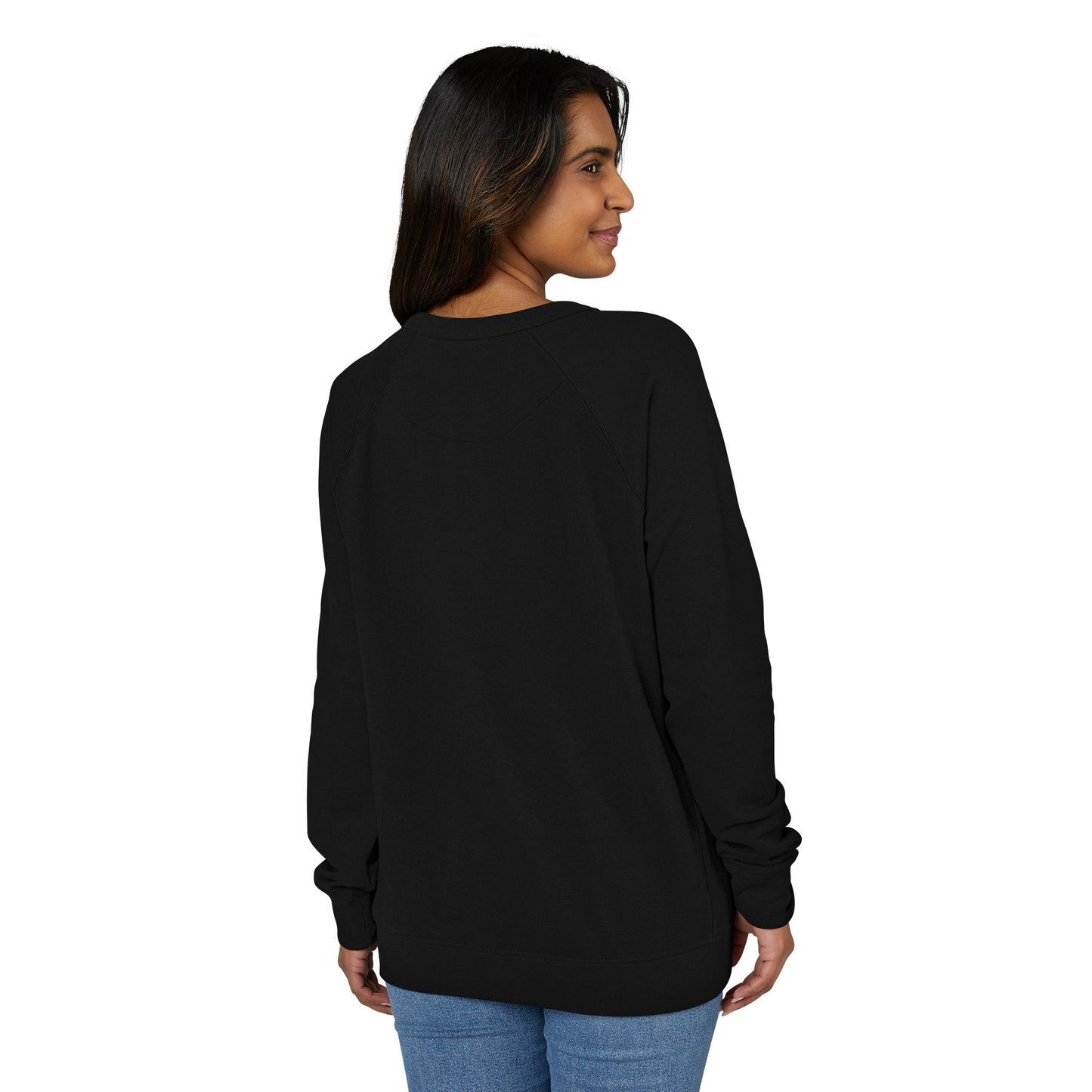 Raglan Crewneck Sweatshirt - Six Gun Sweetie Vintage Girl Applying Lipstick