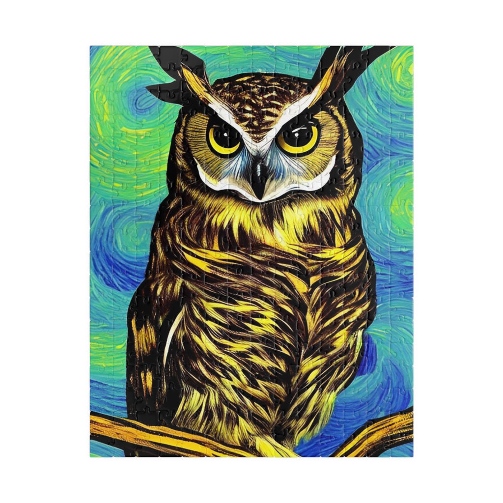 Van Goh Style Owl Puzzle 252-piece