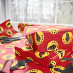 Wrapping Paper - Krampus Yellow Polka Dot Christmas Vintage Design