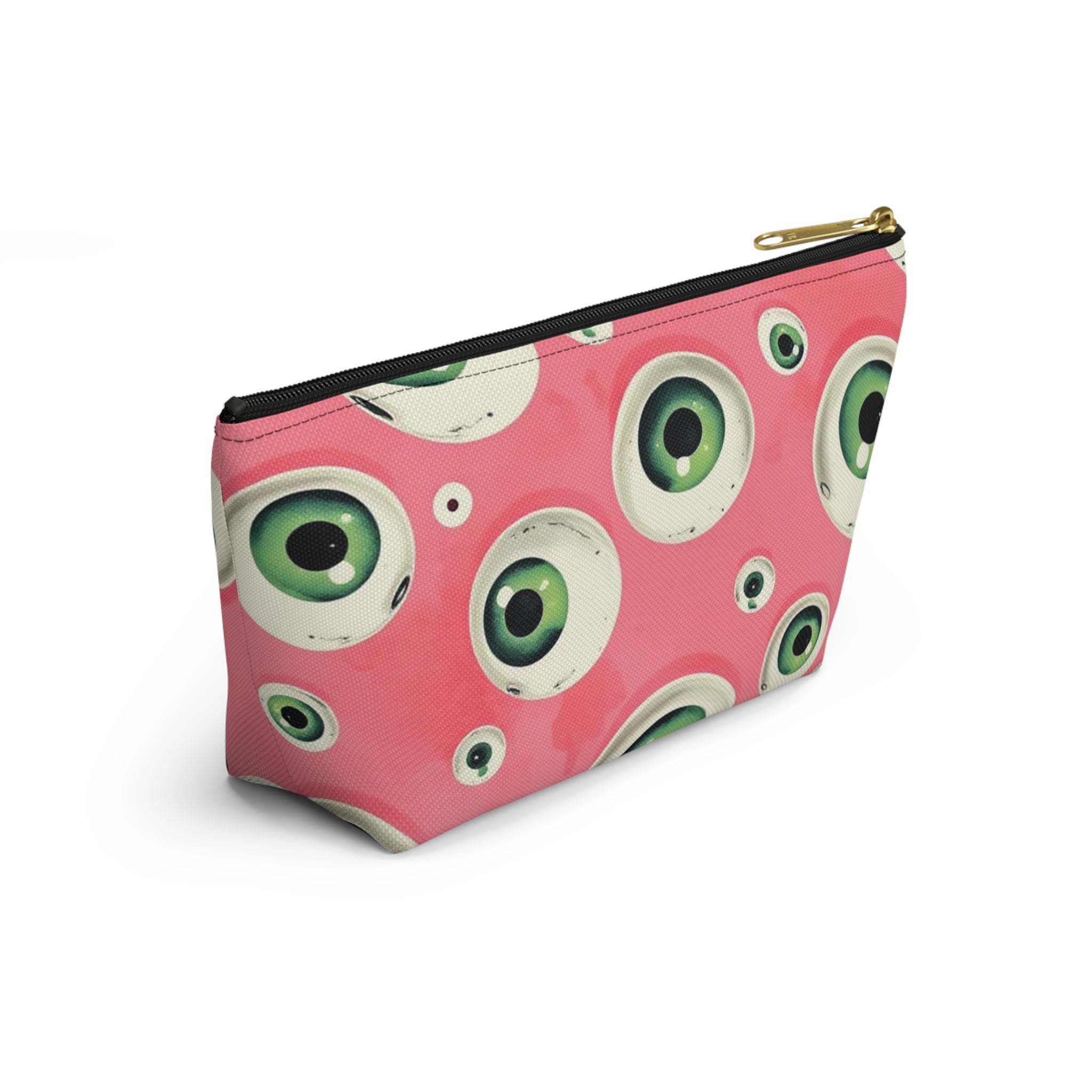 Pouch, Eyeball Design, Whimsical Punk, Cosmetic Bag, Toiletry Pouch, Makeup Case, Zipper Bag, Travel Organizer