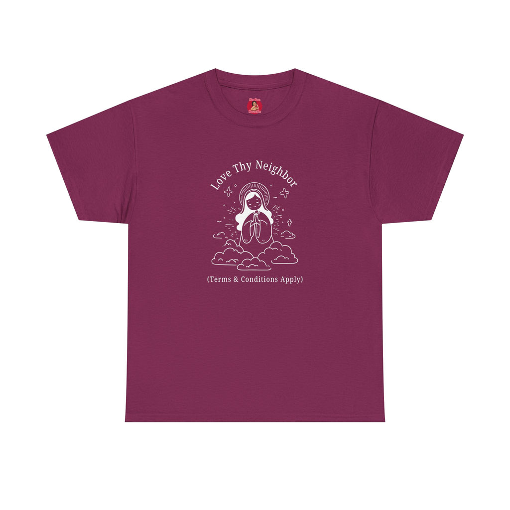 Funny Pro-Immigration Unisex Tee with 'Love Thy Neighbor' Design