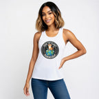 Earth Day Women's Racerback Tank — "Save the Planet, My Cat Says So"
