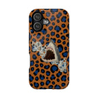 Shark Bite Leopard Print Phone Case — Magnetic Impact-Resistant