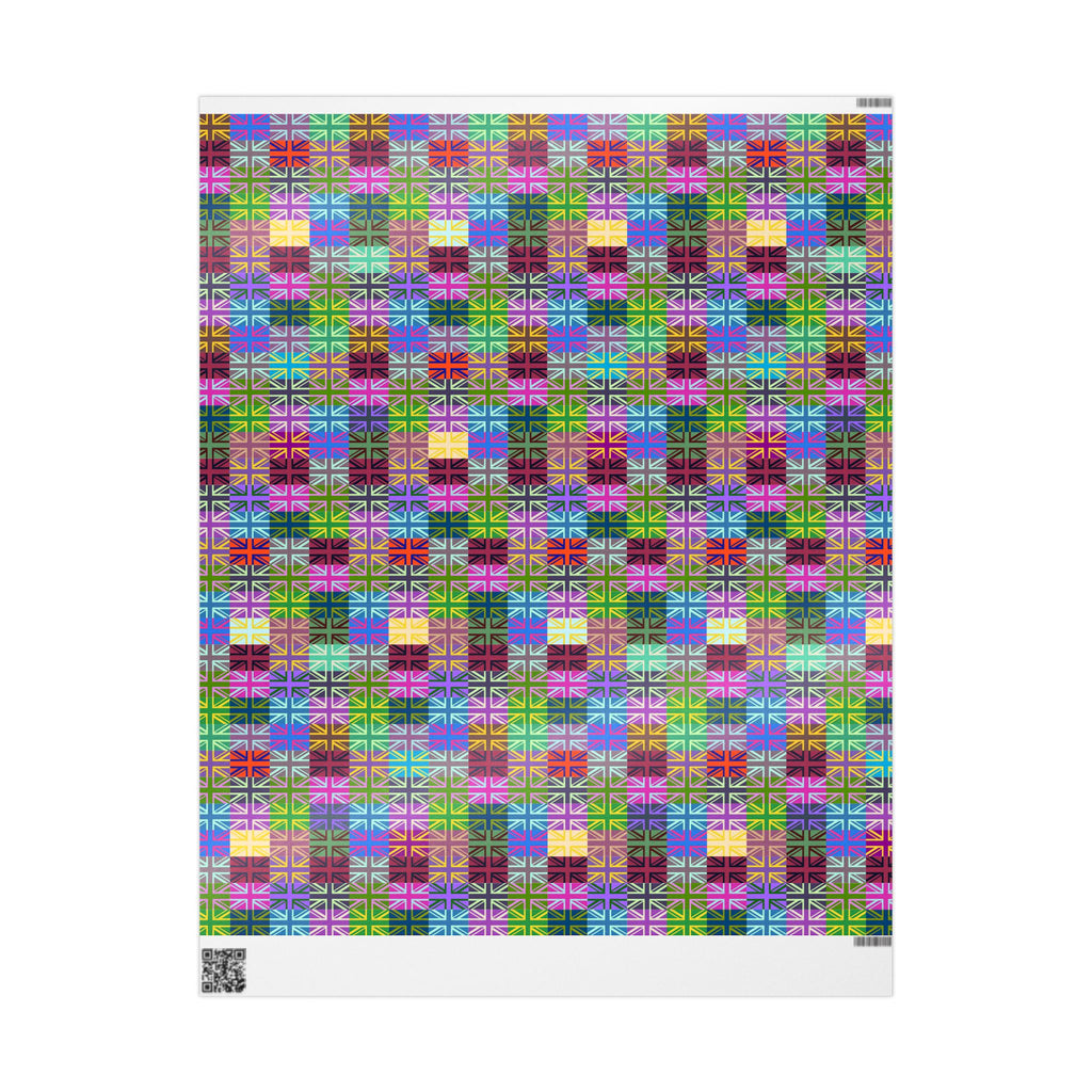 British Flags Pop Art Design Wrapping Paper