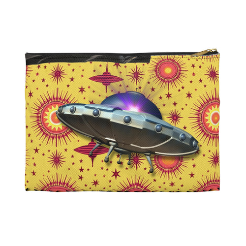 Accessory Pouch - Cute UFO Duct Tape, Six Gun Sweetie Collage Design