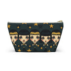 Whimsical Doll Head Accessory Pouch, Cute Makeup Bag, Starry Character Pouch, Gift for Her, Fun Travel Organizer