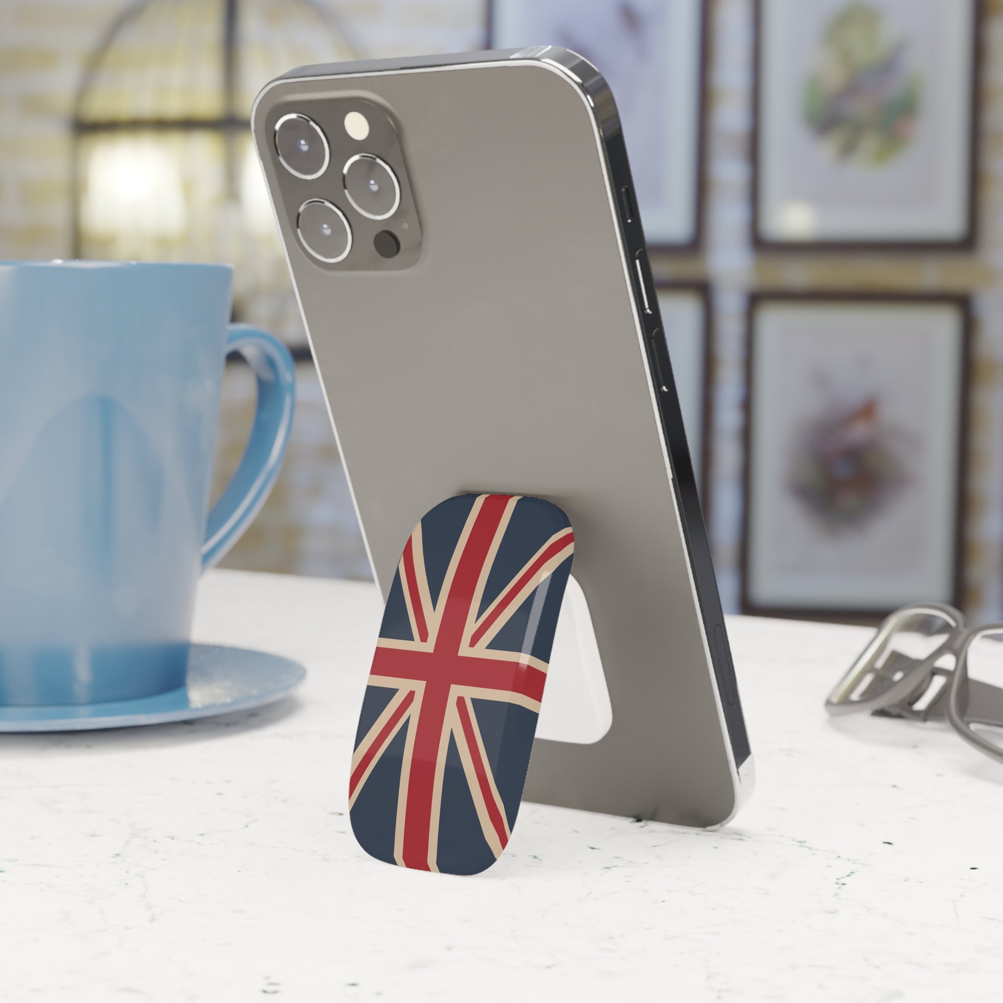 Union Jack Phone Grip, Pop Socket, Phone Stand, Mobile Accessory, UK Pride, Gifts for British Friends