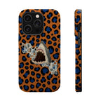 Shark Bite Leopard Print Phone Case — Magnetic Impact-Resistant