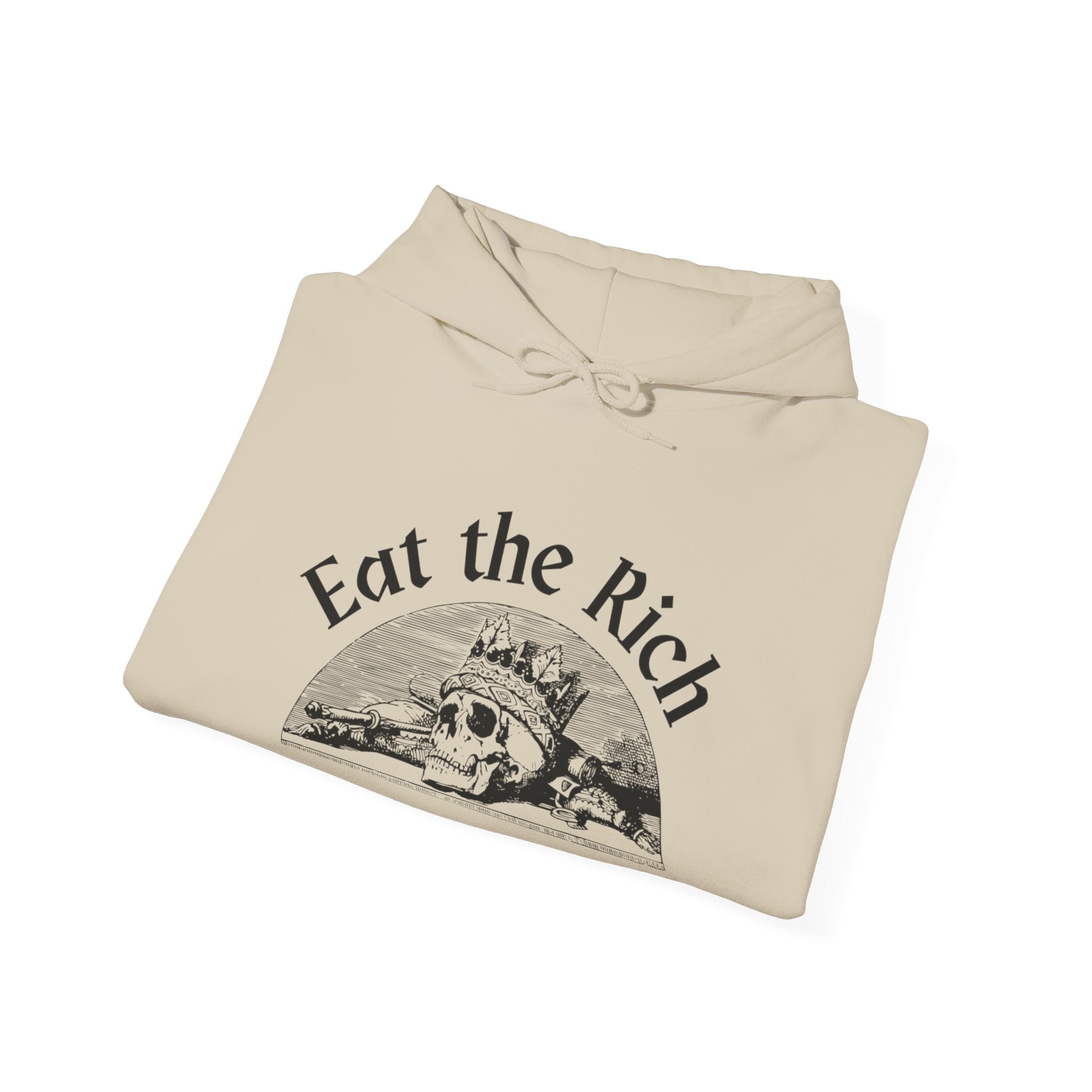 Cozy Eat the Rich Unisex Heavy Blend™ Hooded Sweatshirt blank - Perfect for Every Occasion