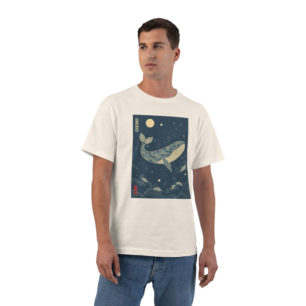 Whale Moon T-Shirt — Japanese-Inspired Ocean Art Tee