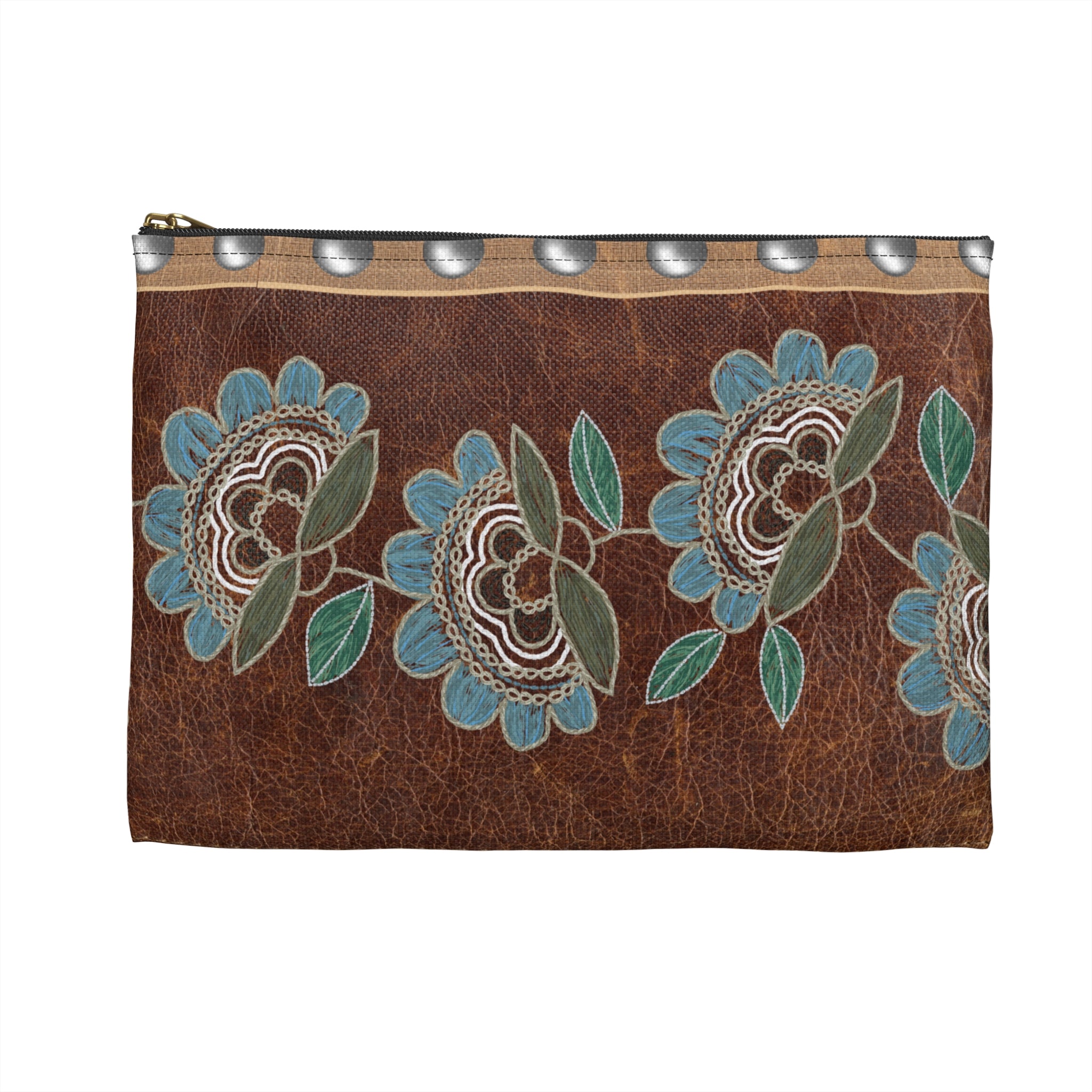 Boho Floral Accessory Pouch, Travel Cosmetic Bag, Vintage Style Purse Organizer, Gift for Her, Festival Accessories