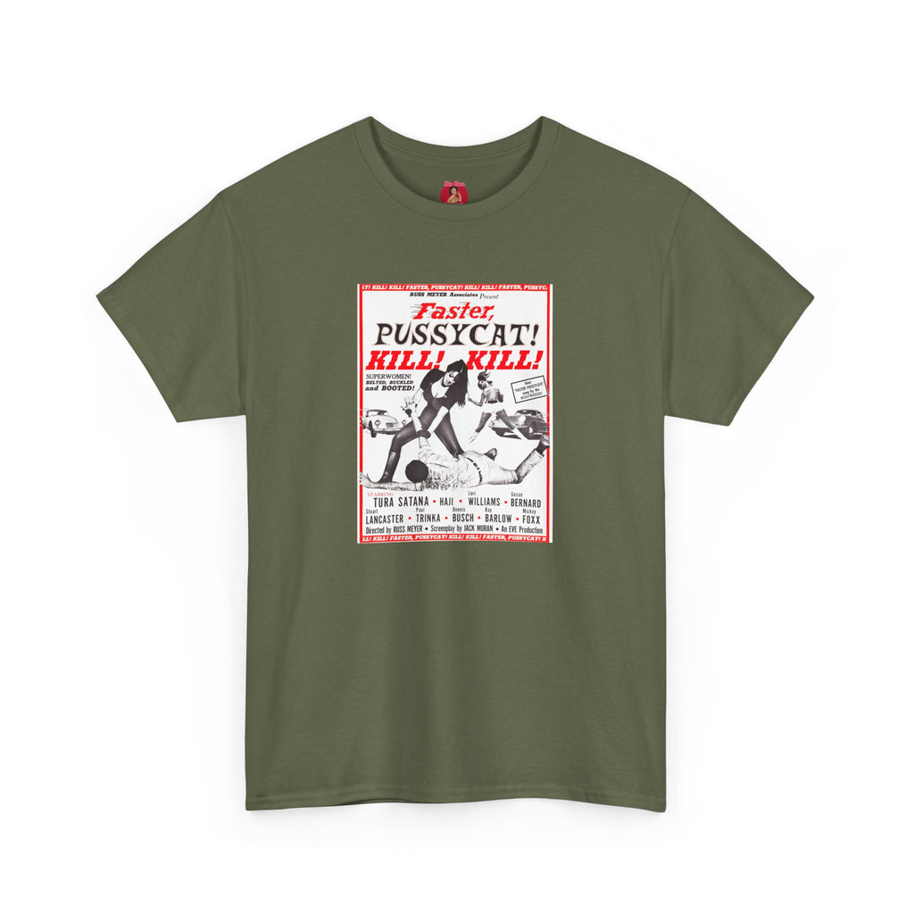 Faster Pussycat Kill Kill Tee, The Cramps, White Zombie, Cult Film Fan Gift, Go Go Dancers Shirt, Horror Movie Inspired Top, Vintage Cinema