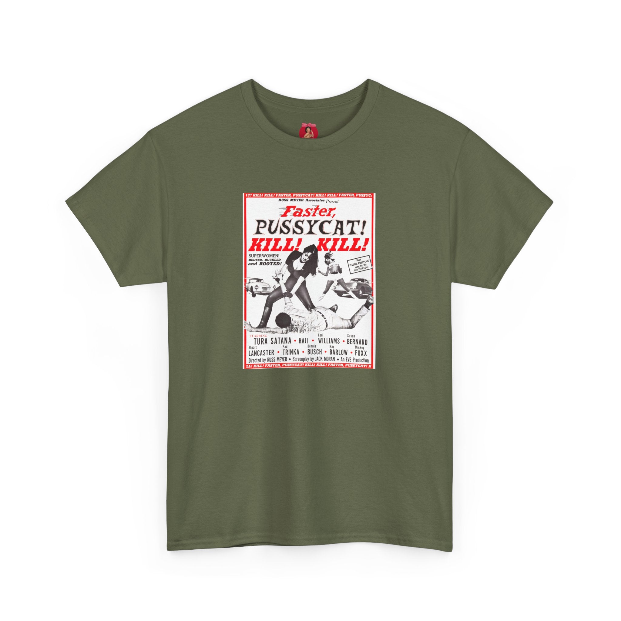 Faster Pussycat Kill Kill Tee, The Cramps, White Zombie, Cult Film Fan Gift, Go Go Dancers Shirt, Horror Movie Inspired Top, Vintage Cinema