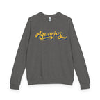 Aquarius zodiac Unisex French Terry Crewneck Sweatshirt, Halloween Apparel, Casual Wear, Gifts for Friends, Cozy Graphics