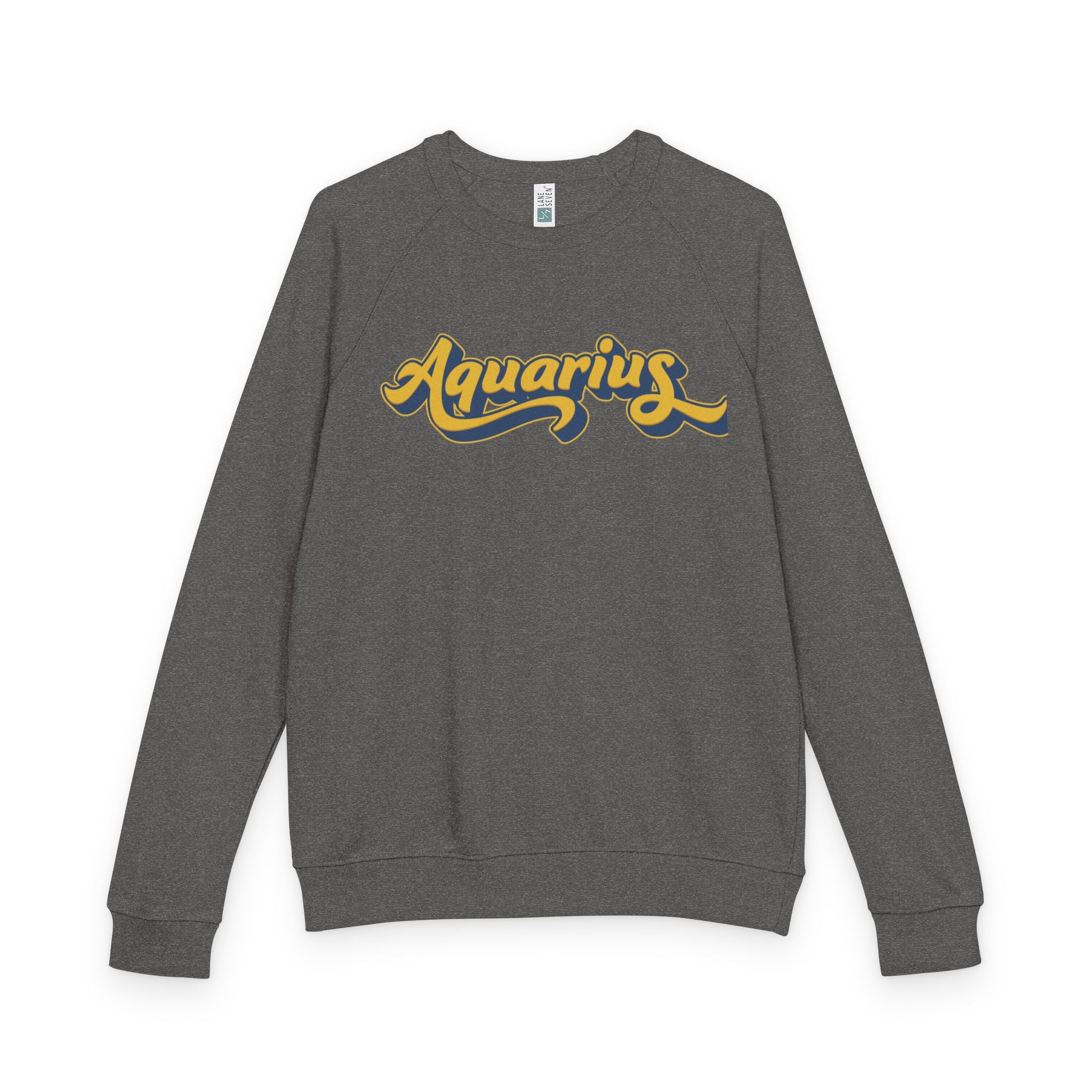 Aquarius zodiac Unisex French Terry Crewneck Sweatshirt, Halloween Apparel, Casual Wear, Gifts for Friends, Cozy Graphics