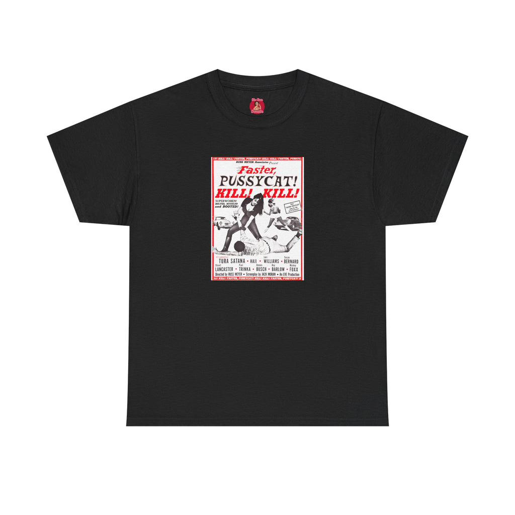 Faster Pussycat Kill Kill Tee, The Cramps, White Zombie, Cult Film Fan Gift, Go Go Dancers Shirt, Horror Movie Inspired Top, Vintage Cinema